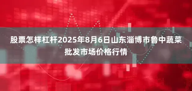 股票怎样杠杆2025年8月6日山东淄博市鲁中蔬菜批发市场价格行情